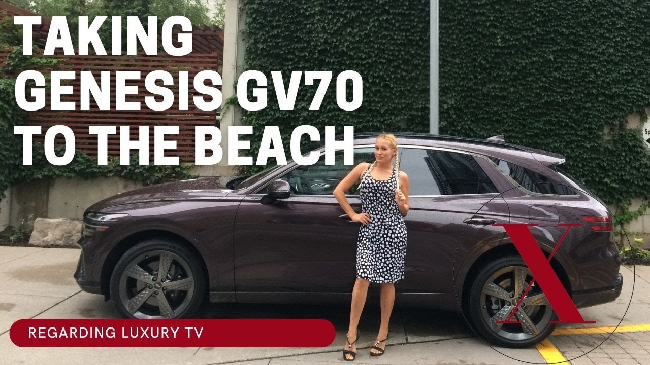Taking the NEW 2022 Genesis GV70 to the Beach