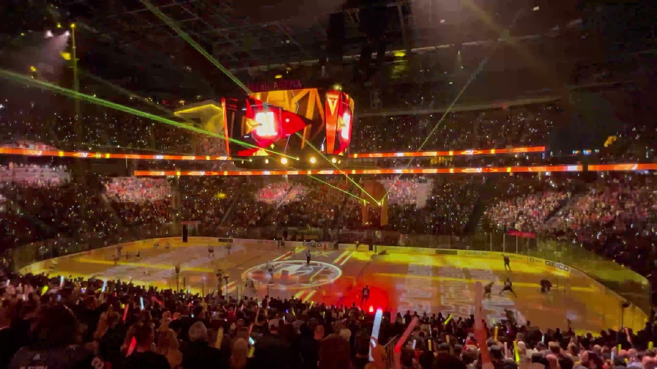 Las Vegas Golden Knights Home Opener Player Introduction ( 4K Video )