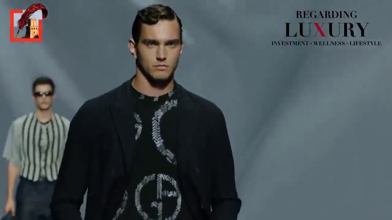 Men's fashion: Giorgio Armani men's fashion show (S/S 2021), Milan's Fashion Week