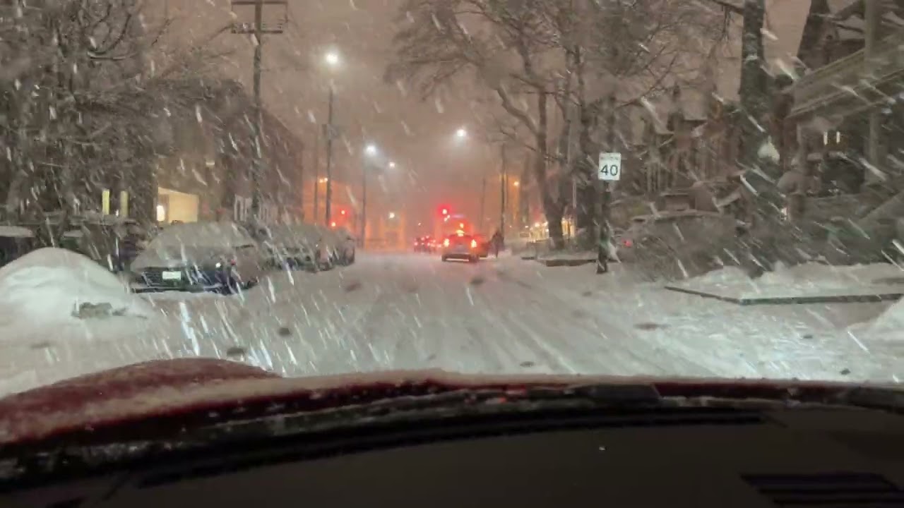Thunder snow? Driving a 2023 Porsche Carrera 4 GTS through a March snow storm