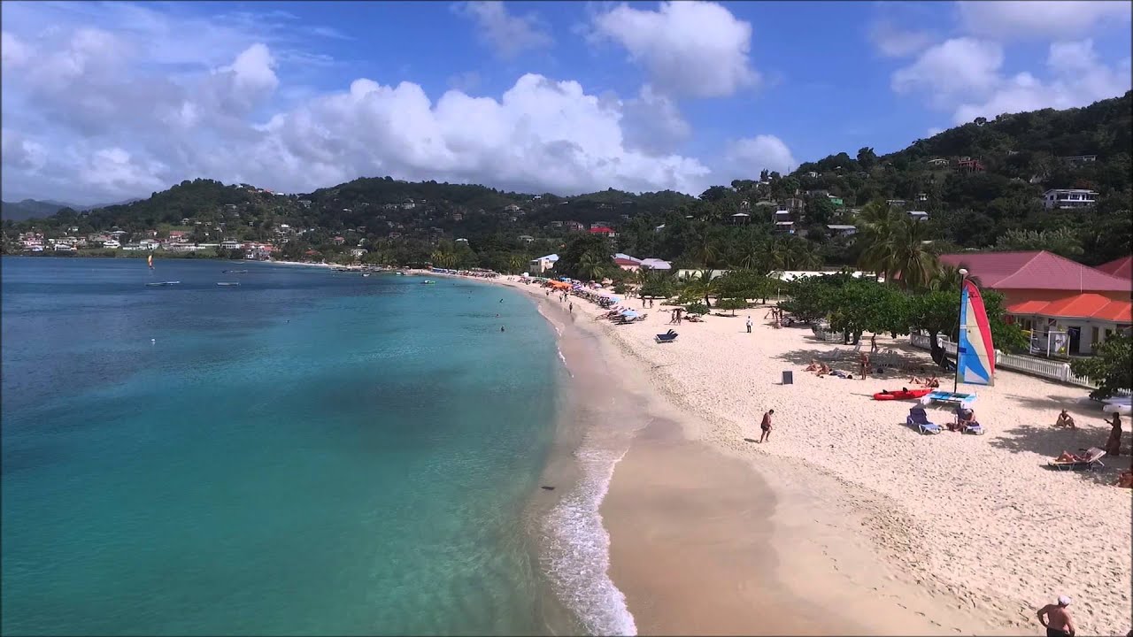 Grand Anse Beach Grenada Drone Footage