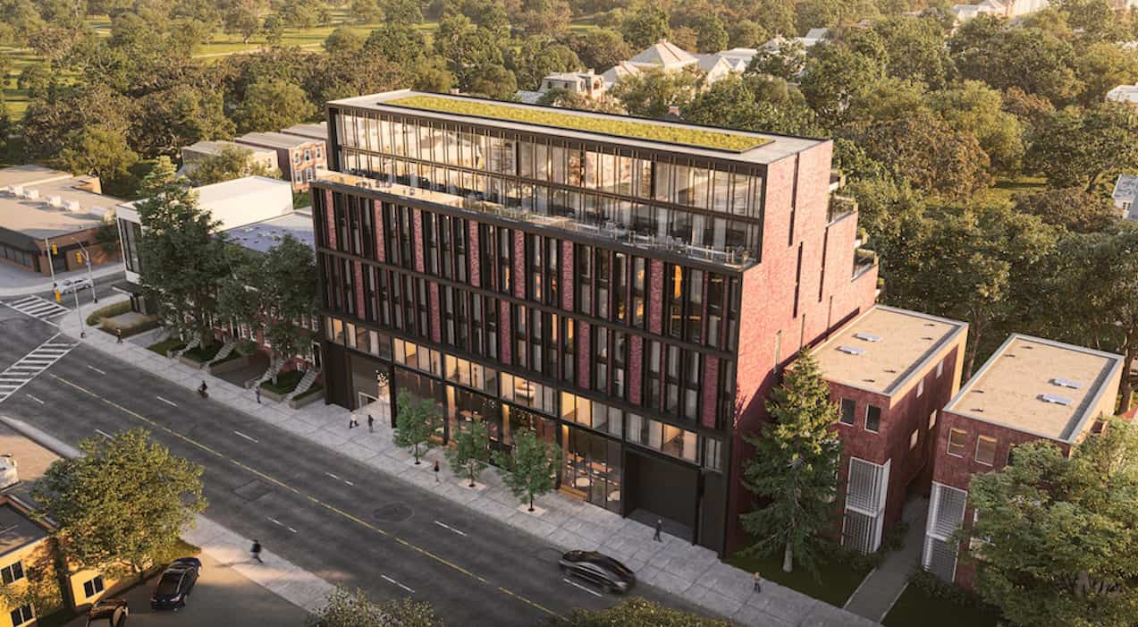 Exterior image of 1414 Bayview condo project