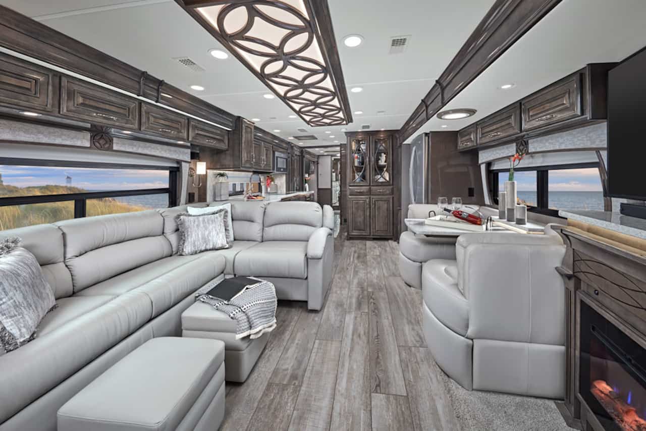 Interior image luxury RV Entegra Cornerstone