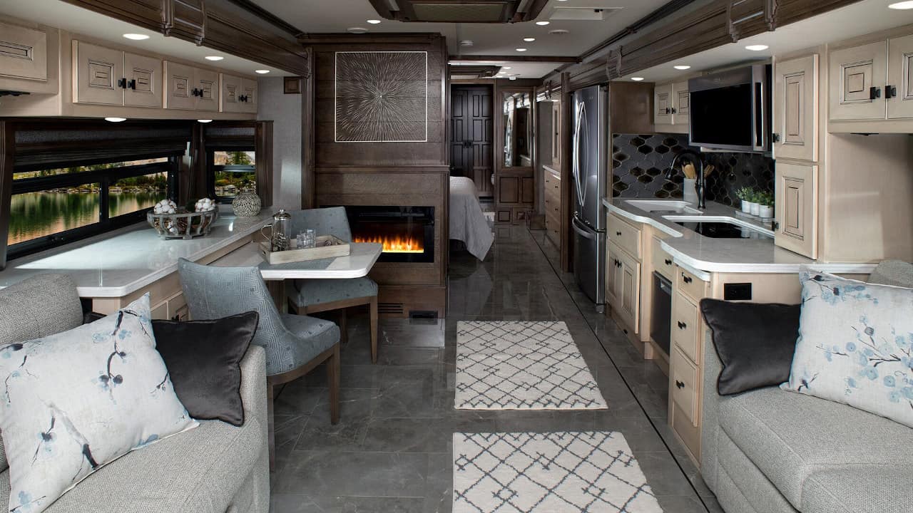 Interior image of American Coach luxury RV