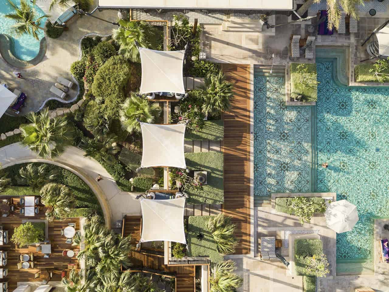 Aerial image of Jumeirah Al Naseem pool area