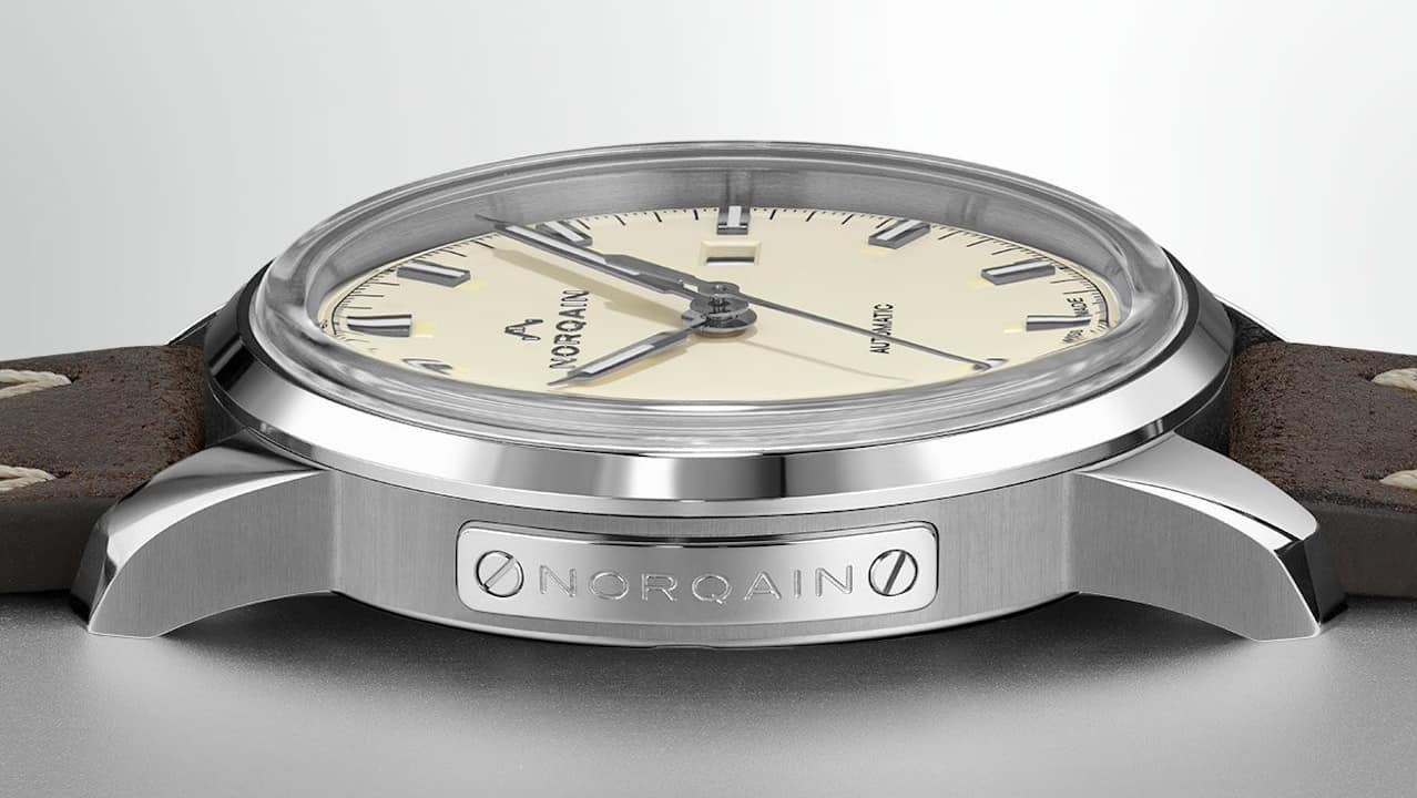 Sideview image of Norqain luxury watch