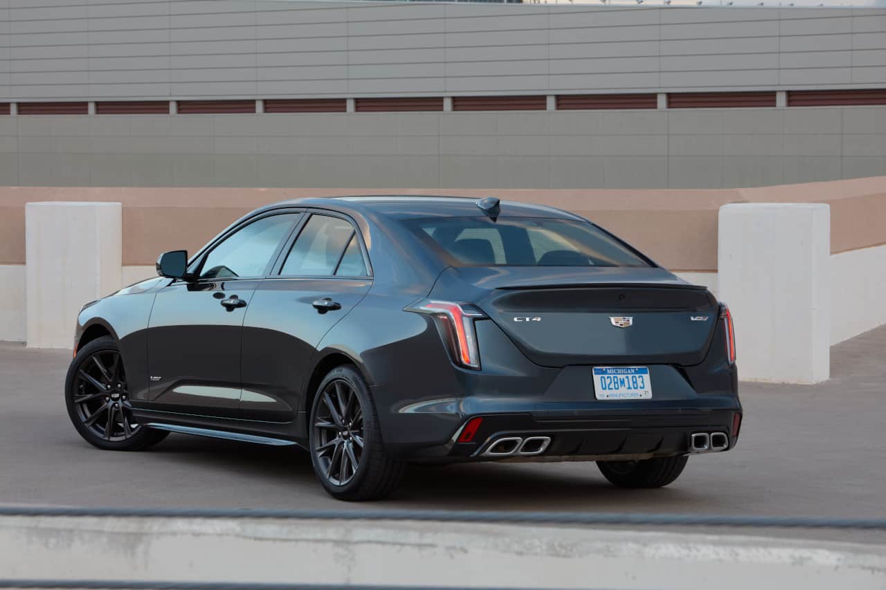Back view image of the 2020 Cadillac CT4