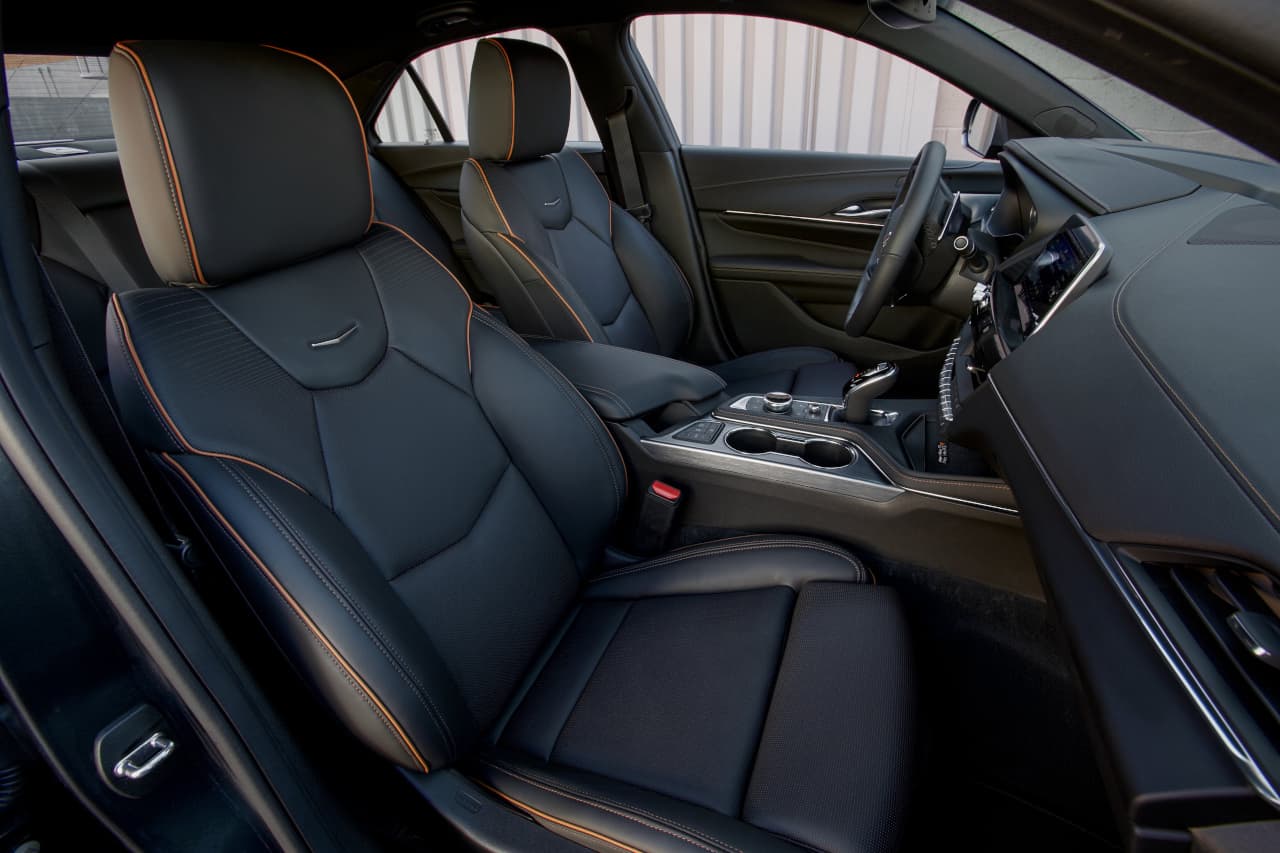 Front seat image of the 2020 Cadillac CT4
