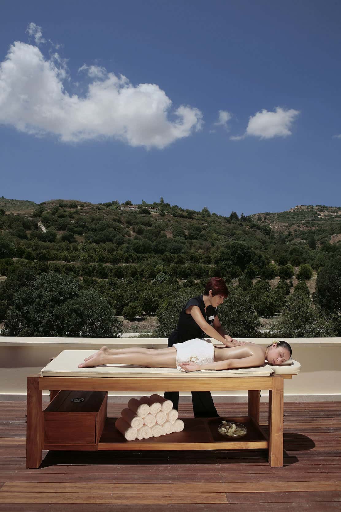 Travel Wellness Resorts Cyprus Ayii Anargyri Outside Massage