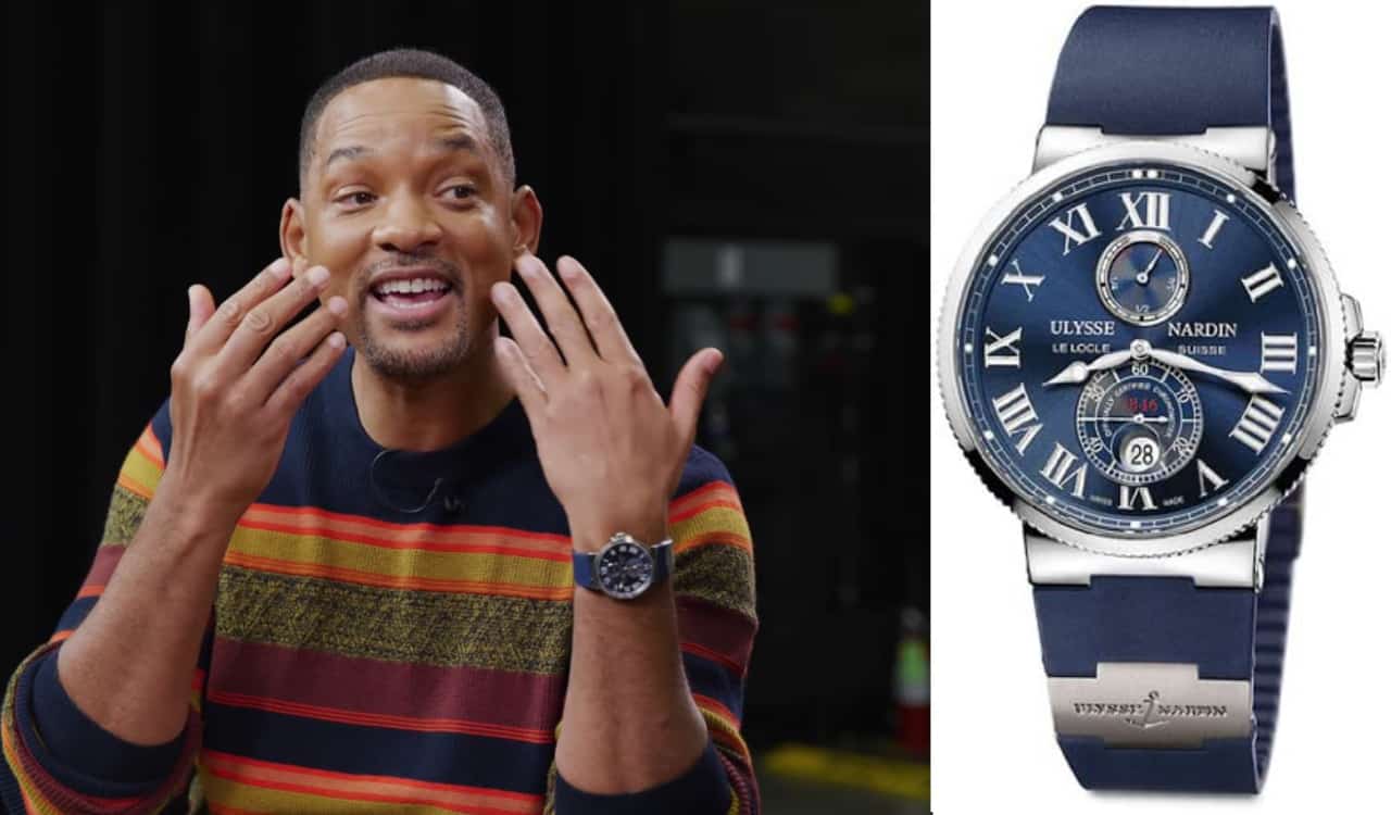 Will Smith_Ulysse Nardin steel Marine Chronometer_luxury watches_hollywood actors