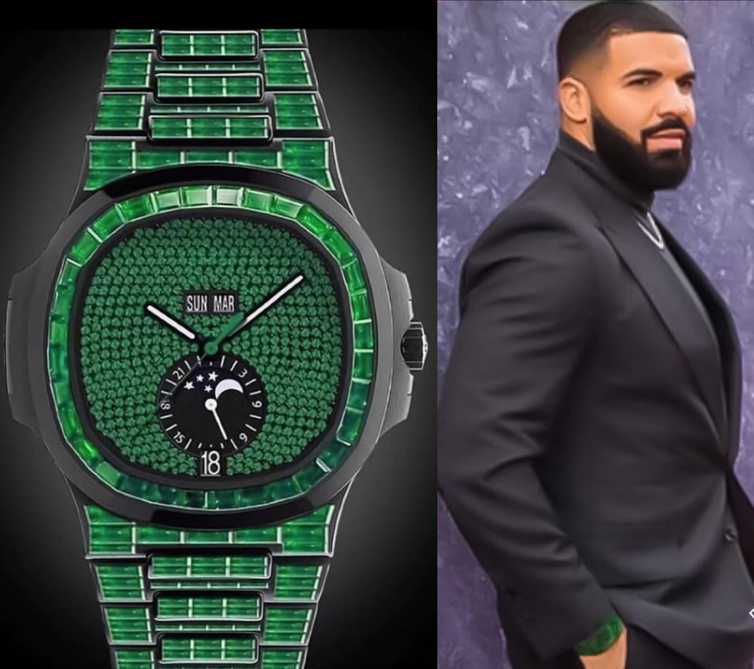Drake Patek Philippe Nautilus Green Regarding Luxury Watches