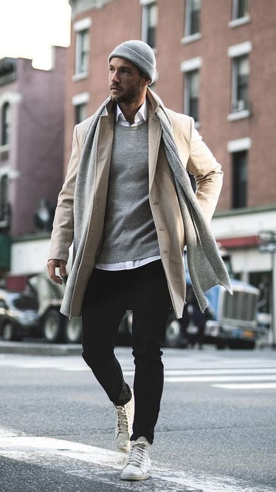 trendy street style winter outfits for men