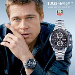 Brad Pitt Tag Heuer Luxury Watch Regarding