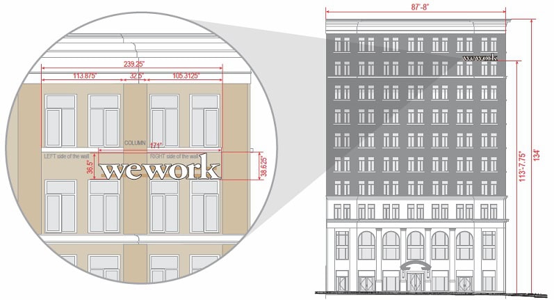 Aa-Wework9 Blueprints For Wework Exterior Sign On Bay Street