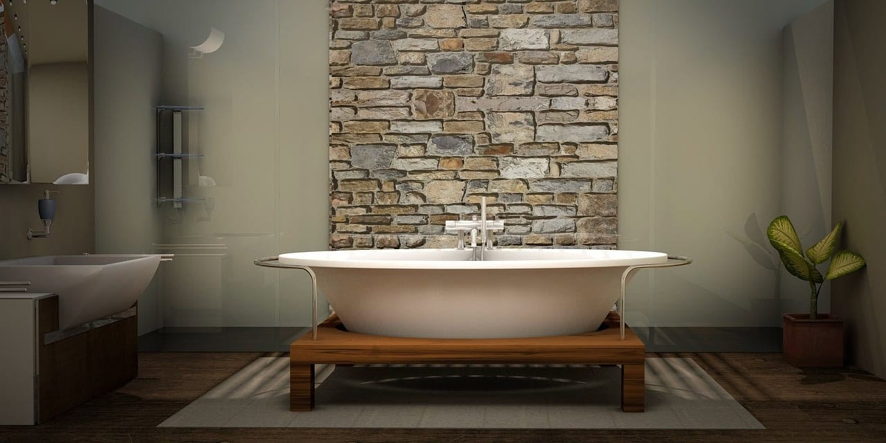 luxury bathroom, bathtub, home renovation