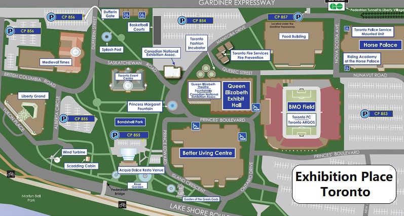 Exhibition-Place-Map1 Cne Grounds, Exhibition-Place Map