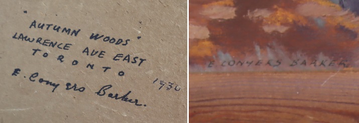 E-Conyers-Barker3 E. Conyers Barker Signature And Painting Documentation
