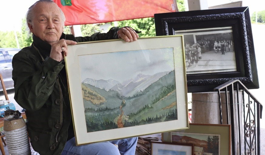 Marshall-Gummer Marshall Gummer With A Watercolour Painting