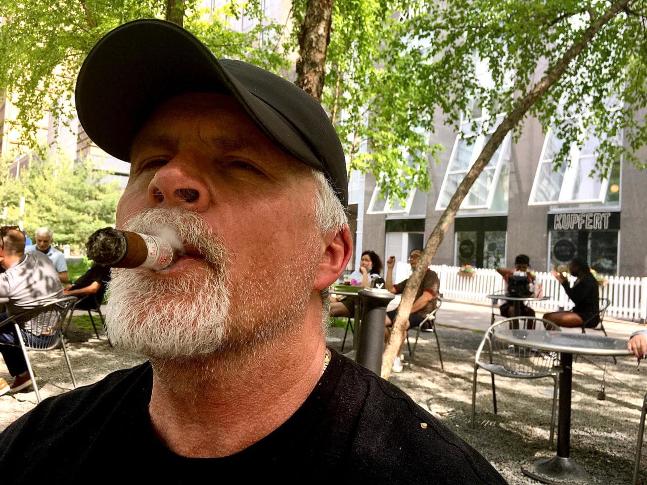 Mark Keast, Smoking Cuban Cigar, Toronto
