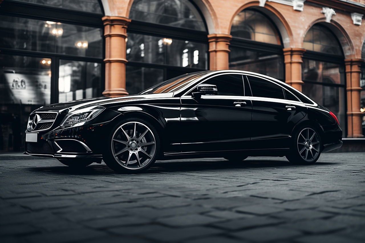 World Luxury Day Side-Profile-Luxury-Sedan-Parked-City-Garage (1)