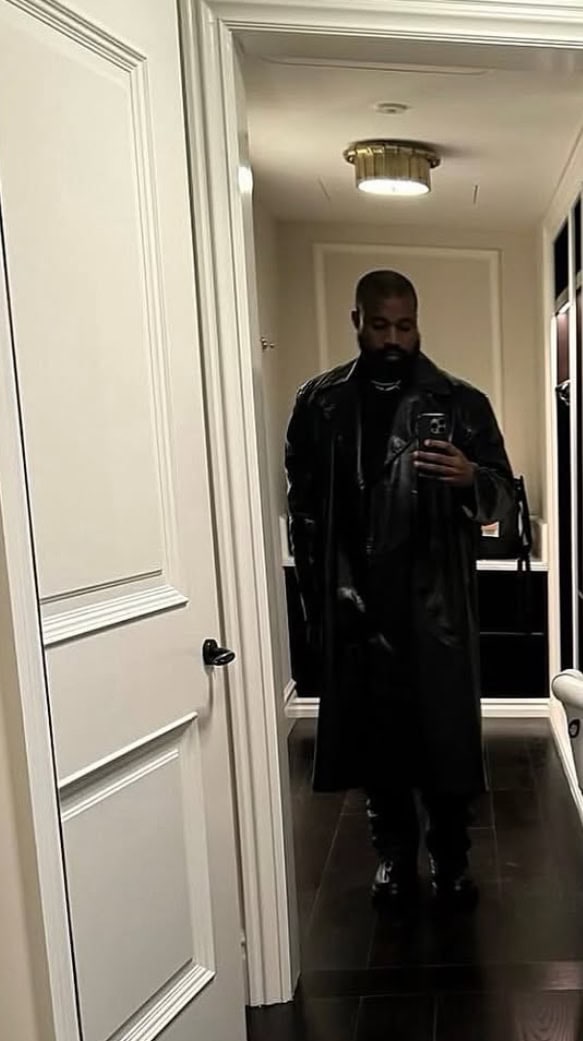 Kanye West In A Longline Leather Coat_Men’s Winter Coats_Regarding Luxury